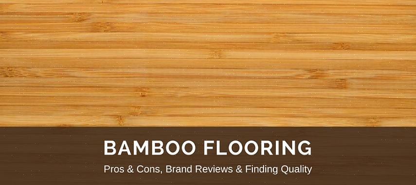 La forza del bambù viene misurata rispetto ai materiali per pavimenti in legno duro