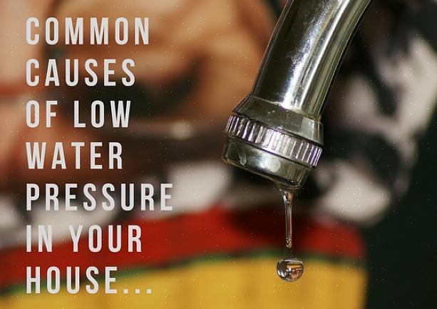 Capire perché la pressione dell'acqua è bassa 01 La valvola del contatore dell'acqua è completamente aperta