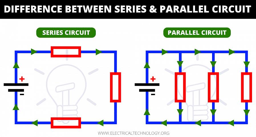 Entrambi i tipi di circuiti alimentano più dispositivi mediante l'uso di una corrente elettrica che scorre