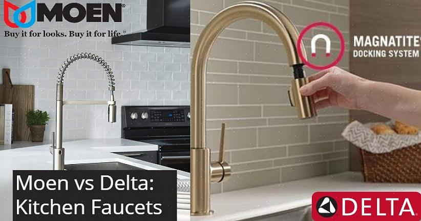 Il primo passo quando si installa un rubinetto da cucina Delta è installare il beccuccio