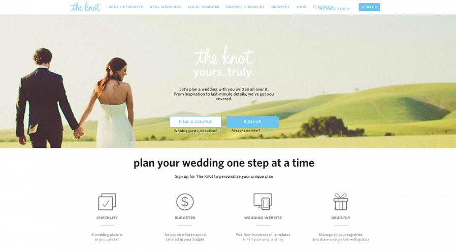Offre un sito web per matrimoni personalizzato che richiede solo pochi minuti per essere configurato