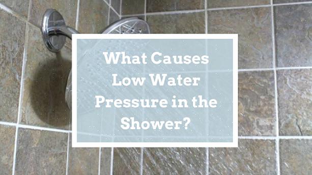 C'è un modo per correggere la bassa pressione dell'acqua della doccia