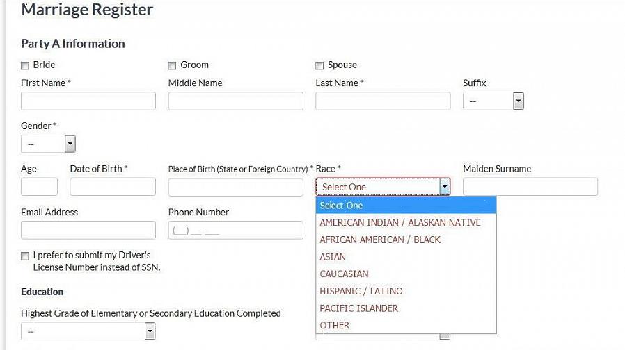 Quali documenti portare con te prima di richiedere una licenza di matrimonio nel Connecticut