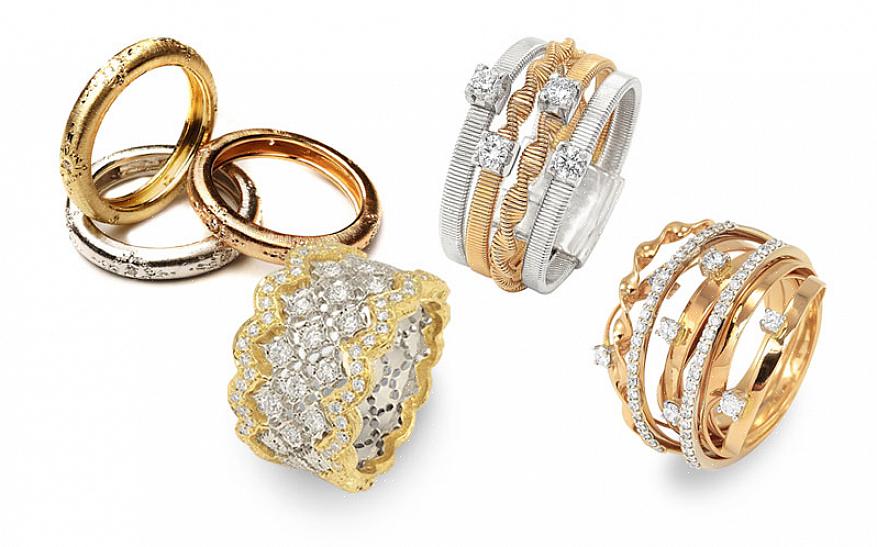 L'anello è positivamente abbagliante in oro bianco 18 carati con pavé di diamanti a taglio pieno