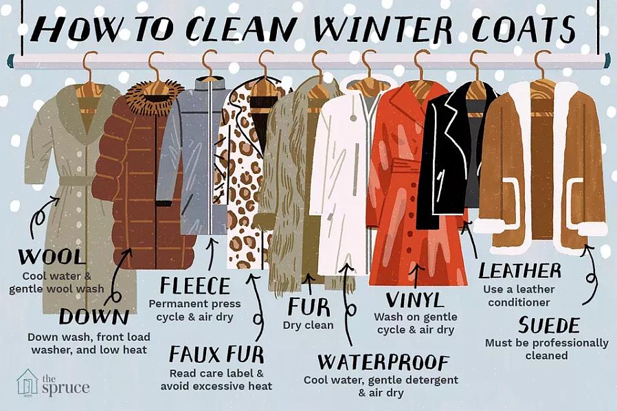 Come pulire 9 tipi di cappotti invernali