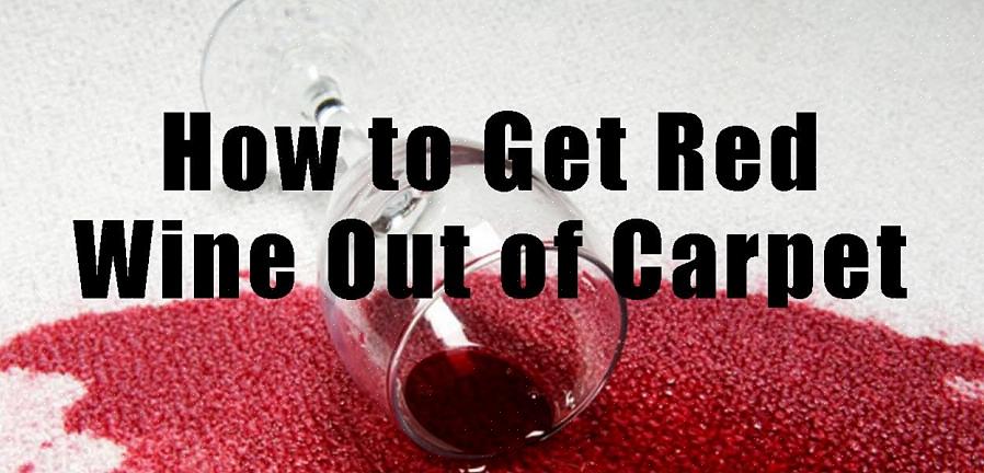 Come rimuovere le macchie di vino rosso dal tappeto