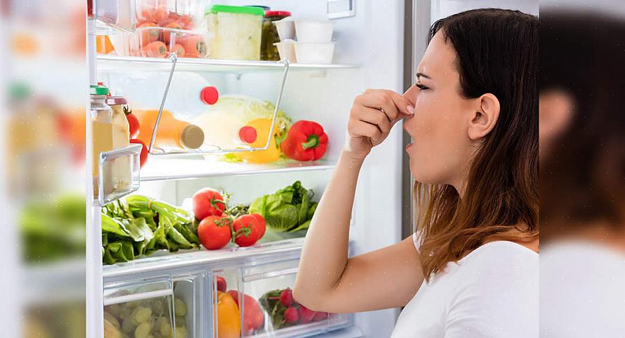 Mettilo in frigorifero per tutta la notte o finché gli odori del frigorifero non saranno spariti