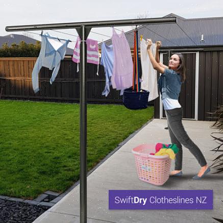 La linea di asciugatura dei vestiti consente di risparmiare denaro