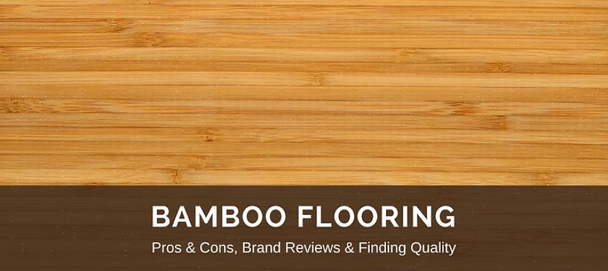 Il pavimento in bambù è un materiale che assomiglia molto al legno duro