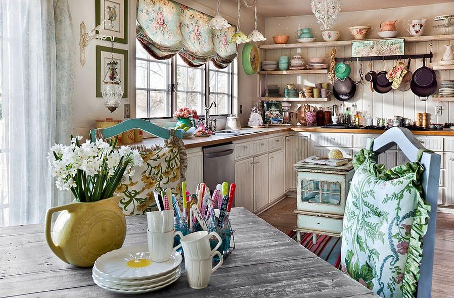 Sebbene lo stile cottage o shabby chic sia spesso confuso con lo stile eclettico