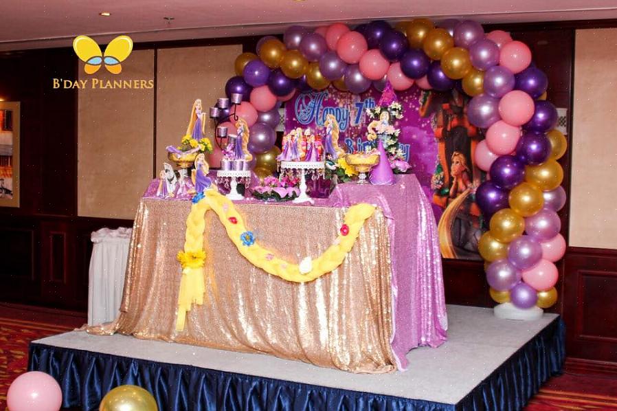 Che idee hai per una festa di compleanno di Rapunzel o Tangled