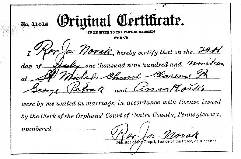 Quali documenti portare con te prima di richiedere una licenza di matrimonio in Pennsylvania