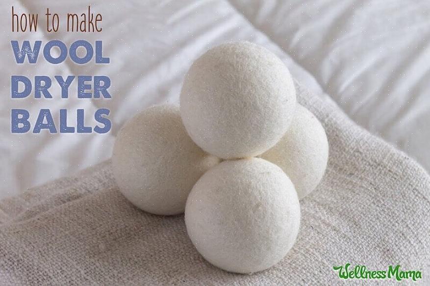 Il tessuto o il filo per realizzare le palline dell'asciugatrice deve essere al 100% di lana o altri peli