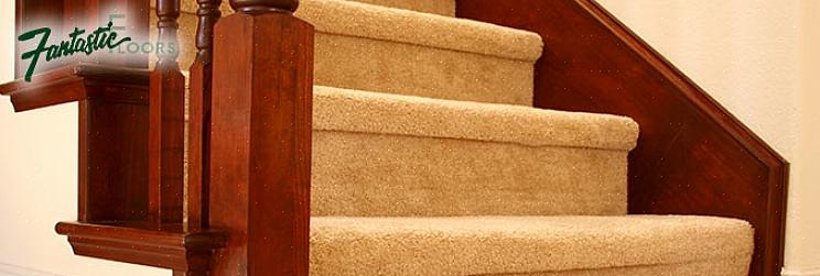 Le scale sono il posto più comune in casa per avere la moquette