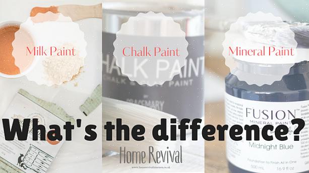 La vernice al latte ti consente di creare il tuo colore unico mescolando pigmenti secchi nella vernice