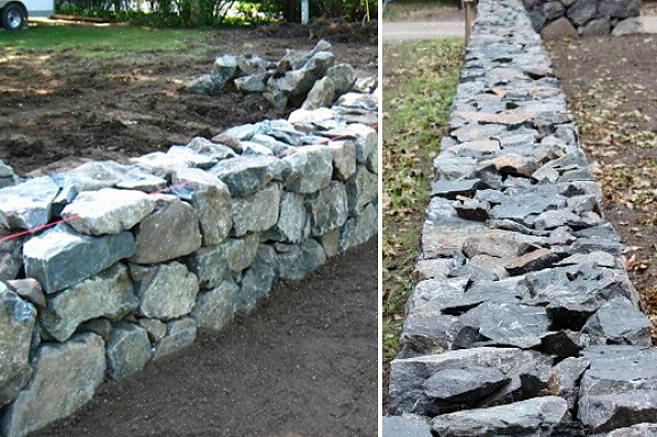 Puoi costruire un muro di pietra con tutte le pietre grandi