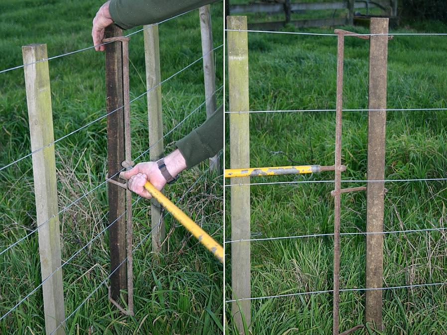 Puoi utilizzare pali in plastica per rinforzare parti della recinzione o per realizzare cancelli