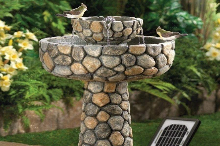 I materiali complessivi per le fontane da bagno per uccelli variano notevolmente