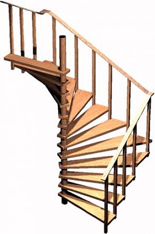 I kit per scale a chiocciola hanno sempre un sistema che allinea i gradini