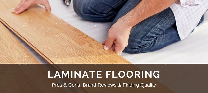 Il pavimento in laminato offre l'aspetto di un pavimento in legno o pietra