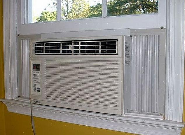 Il tipo più comune di unità AC a finestra si installa in una finestra che scorre su