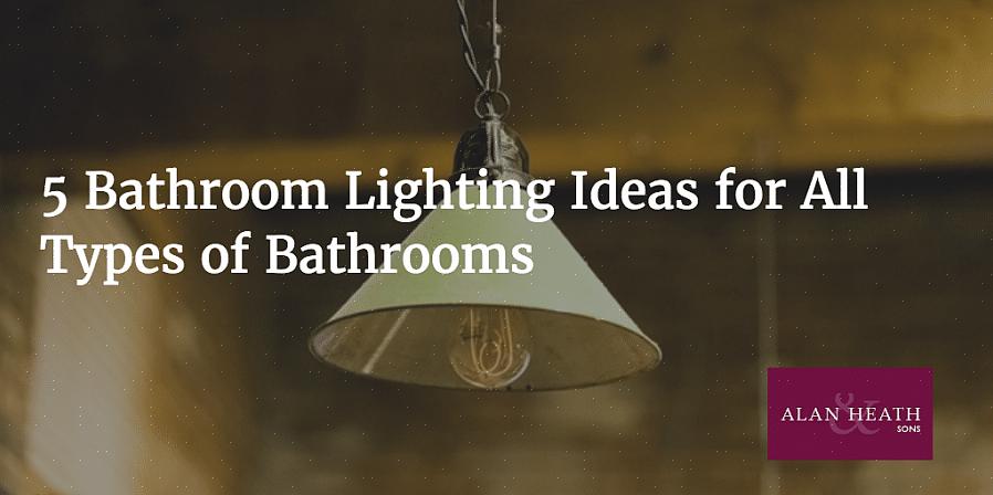 Una plafoniera da bagno è una lampada o una serie di lampade situate nel soffitto del bagno